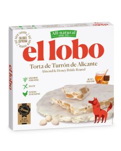 Torta de Turrón Duro Alicante El Lobo 200 Gramos,