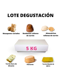 LOTE SURTIDO DE TURRON Y MAZAPAN 2K
