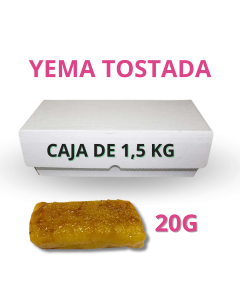 CAJA PORCIONES DE YEMA TOSTADA 20G