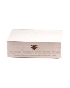 Caja Madera con Tapa para Turrones