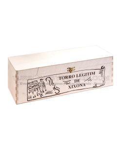 Caja Madera con Tapa para 3 turrón de 500 gramos