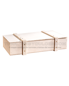 Turrón a la Piedra Artesano – caja de madera 300 g