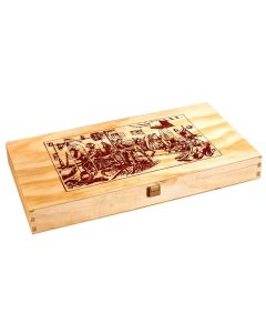 Caja Madera Turrones con tapa formato estuche