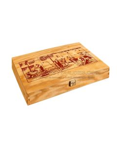 Caja Madera con Tapa para 3 Turrones