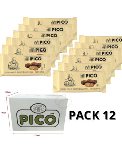 CAJA DE 12 UNIDADES DE TURRON DE CHOCOLATE CRUJIENTE PICO GALL MARIA 200 GRS