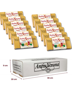 Caja de 12 unidades de turrón de Fruta Antiu Xixona 250gr Etiqueta Blanca