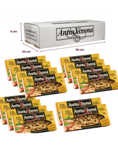 Caja de 14 unidades de Turrón Crocant con Frutos Secos Antiu Xixona Etiqueta Negra 150g