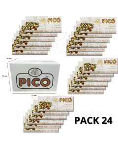 CAJA DE 24 UNID DE TURRON DE CHOCOLATE Y AVELLANAS PICO 