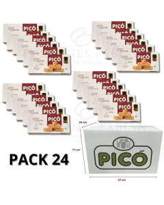 CAJA DE 24 UNIDADES DE TURRON DE JIJONA PICO 200 GRS 