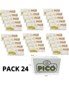 CAJA DE 24 UNIDADES DE TURRON DE NIEVE PICO DE 200GRS