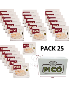 CAJA DE 25 UNIDADES DE TORTAS DE TURRON DE ALICANTE  120GRS 