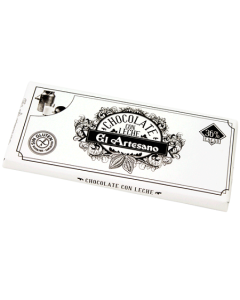 Turron de chocolate con leche 36% marca El Artesano barra de 150 grs
