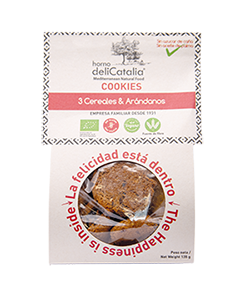 Cookies de 3 Cereales & Arándanos Eco Orgánico 