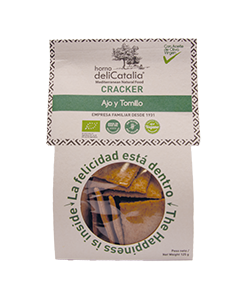 Cracker de ajo y tomillo Eco Orgánico 
