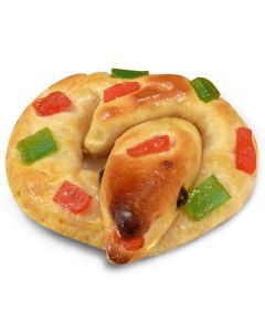 Anguila de Mazapan rellena de Yema