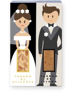 Porciones de turrón individual para bodas