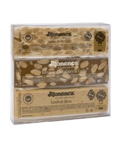 Estuche Porciones 3x100g - Jijona, Alicante, Chocolate con Leche y Almendras - Jijonenca