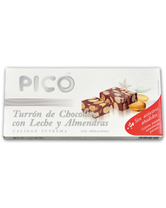 Turrón chocolate con almendra sin azúcar