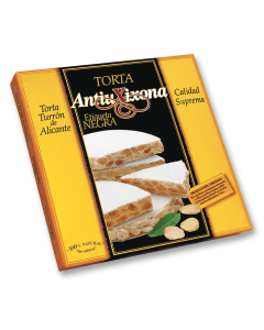 Torta de Turrón de Alicante (duro) Antiu Xixona Etiqueta Negra 200g