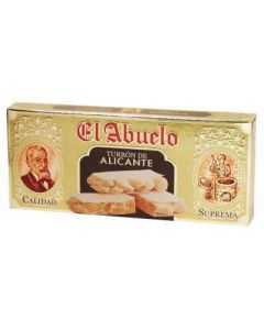 Caja de 24 unidades de Turrón de Alicante (duro) El Abuelo