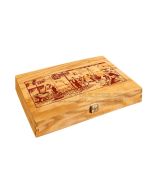 Caja Madera con Tapa para 3 Turrones