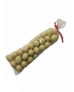 Cacahuetes cubiertos con chocolate blanco
