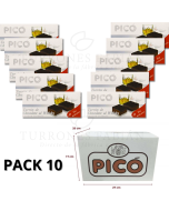 CAJA DE 10 UNIDADES DE TURRON DE CHOCOLATE AL WHISKY PICO 200GRS