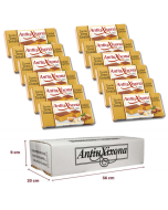 Caja de 12 unidades de Turrón de Yema Tostada 200g Antiu Xixona etiqueta blanca