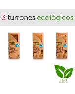 Pack 3 turrones ecológicos Jijona Alicante piedra