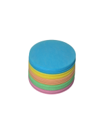 Obleas de color circulares acabado liso 5 colores 