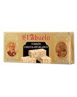 Turrón Chocolate Blanco c/almendra b/300 grs.