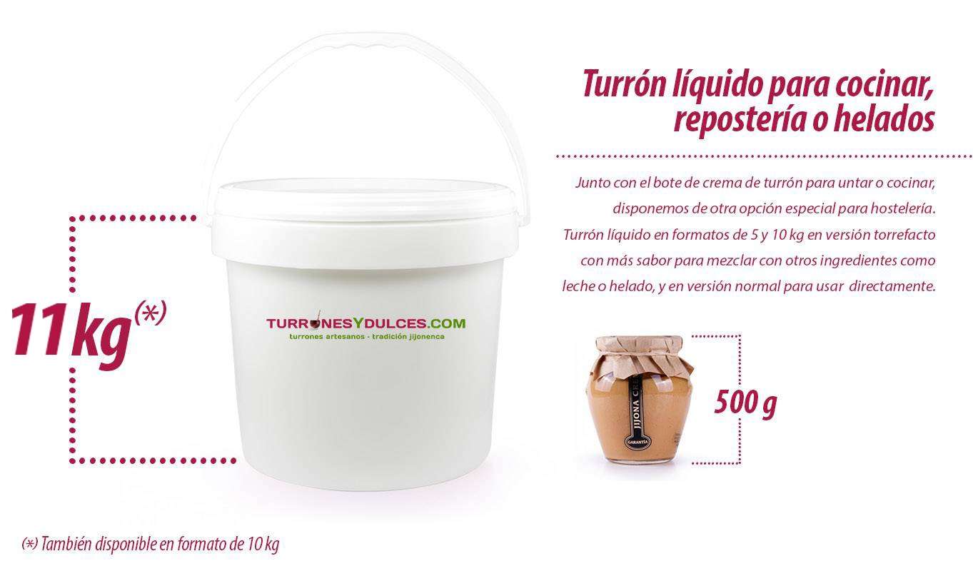 Bote turrón para helado y crema untar Bote turrón para helado y crema untar